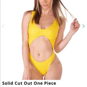 iHeartRaves Solid Cut Out Bodysuit